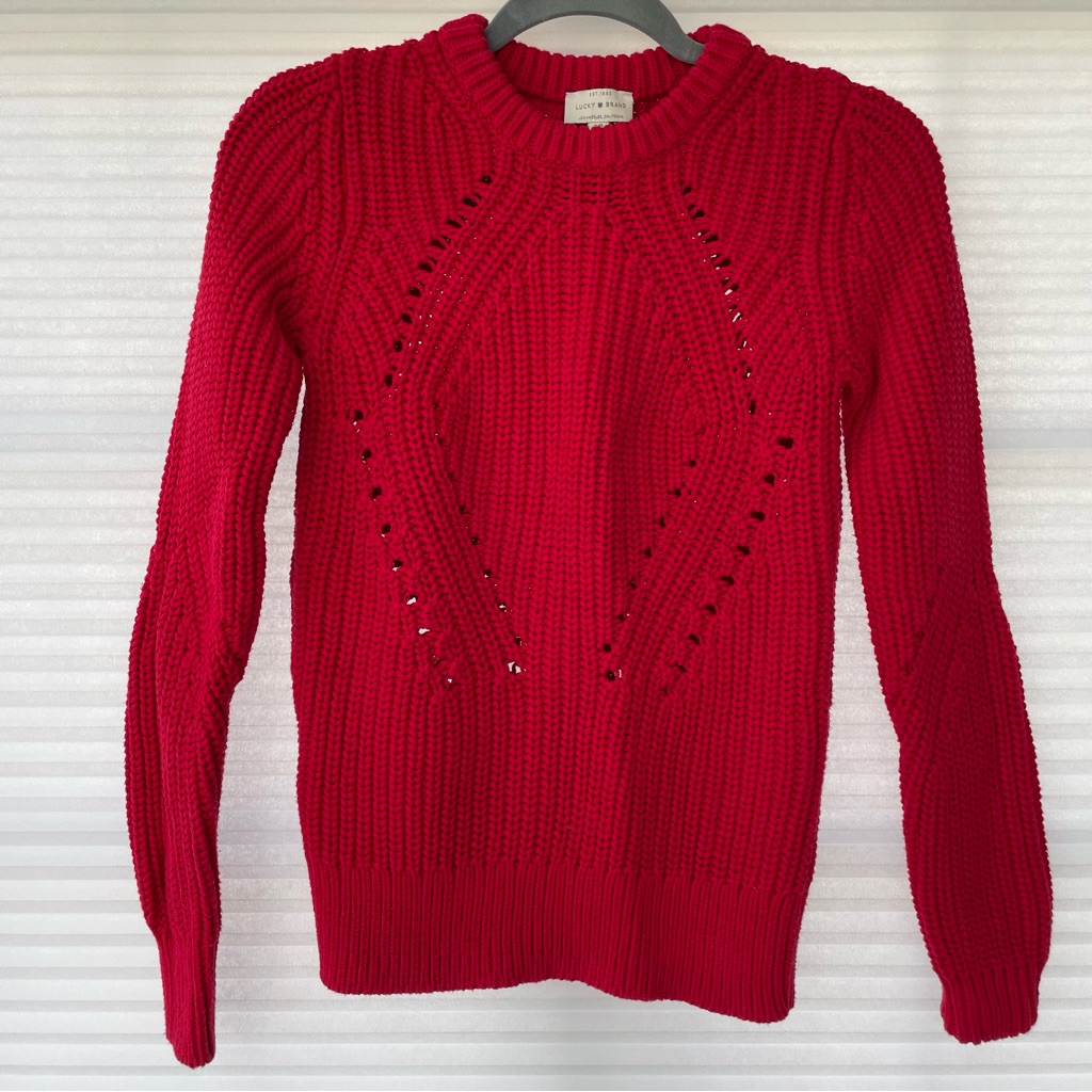 Lucky Brand Red Sweater